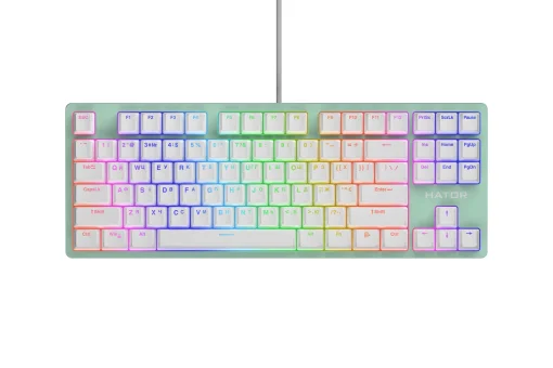 Клавіатура HATOR Rockfall 2 TKL Mecha Aurum Orange Switch Mint (HTK-723)